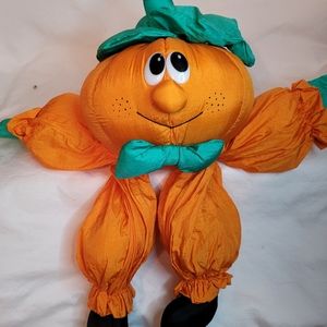 Vintage stuffed Pumpkin for play or decor